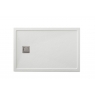 Foto de Plato de ducha rectangular 120x80 Ares Stone Nox Blanco