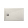 Foto der rechteckigen Duschschale 120x80 Ares Stone Nox Beige