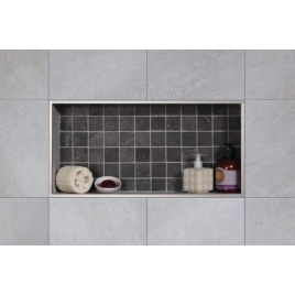 Prefabricated rectangular niche for bathroom of 30.5x50.8x8.9 cm