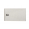 Photo de Receveur de douche rectangulaire 140x80 Ares Stone Nox Ivory