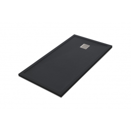 Receveur de douche rectangulaire 140x80 Ares Stone Nox Graphite