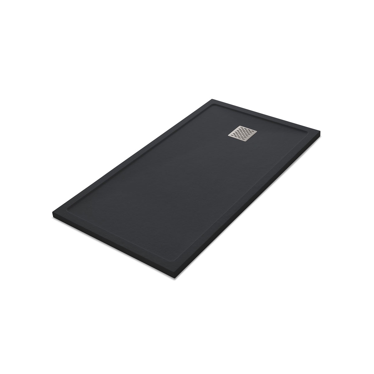 Ares Stone Nox Receveur de douche rectangulaire graphite 140x80 - McBath
