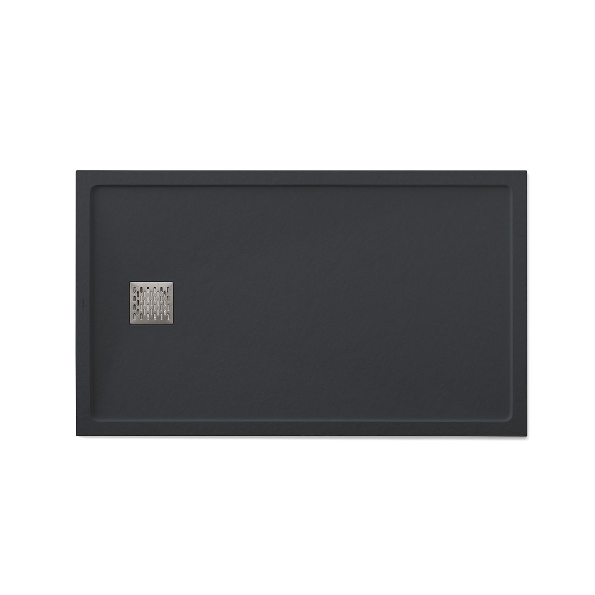 Photo of Rectangular shower tray 140x80 Ares Stone Nox Graphite
