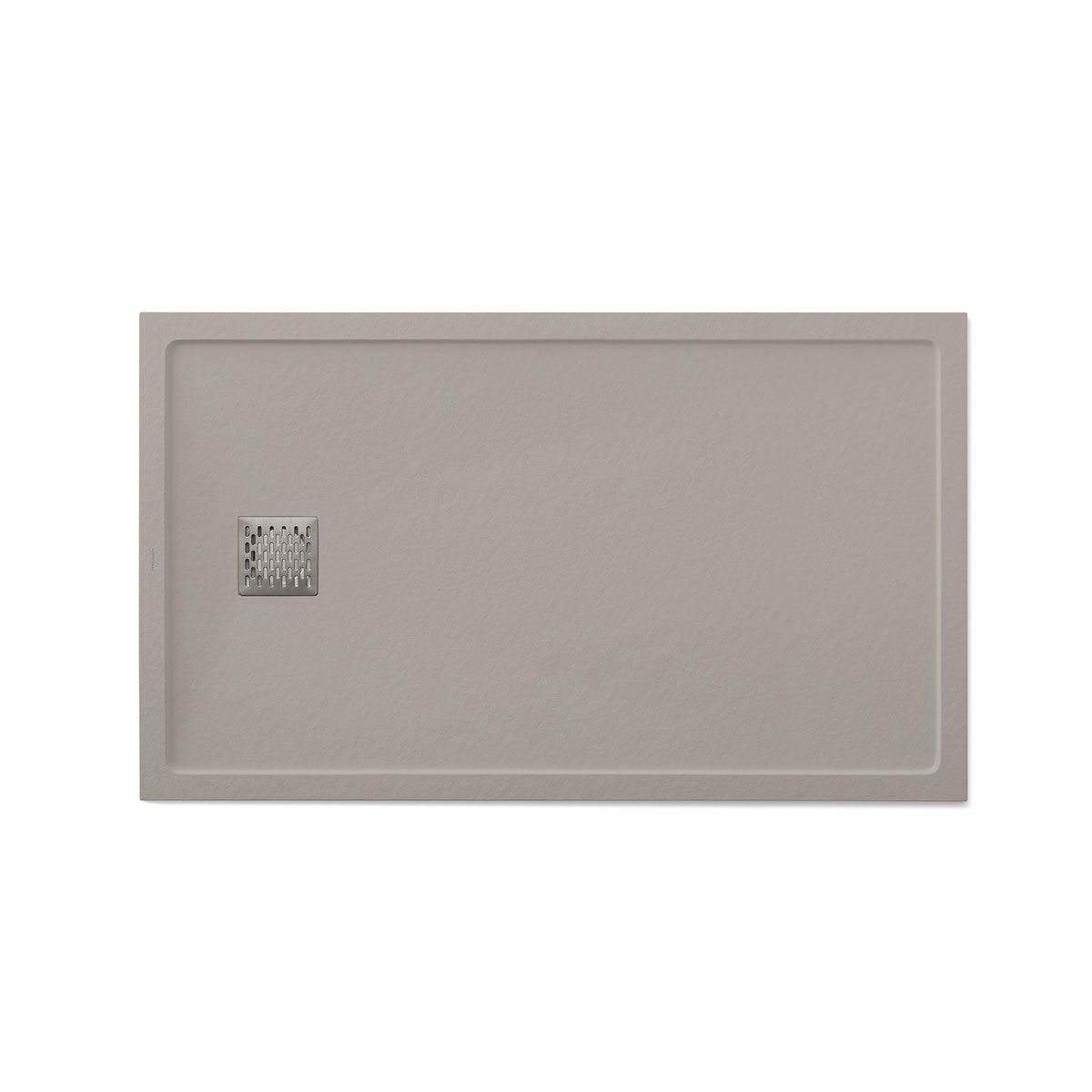 Photo de Receveur de douche rectangulaire 140x80 Ares Stone Nox Fango