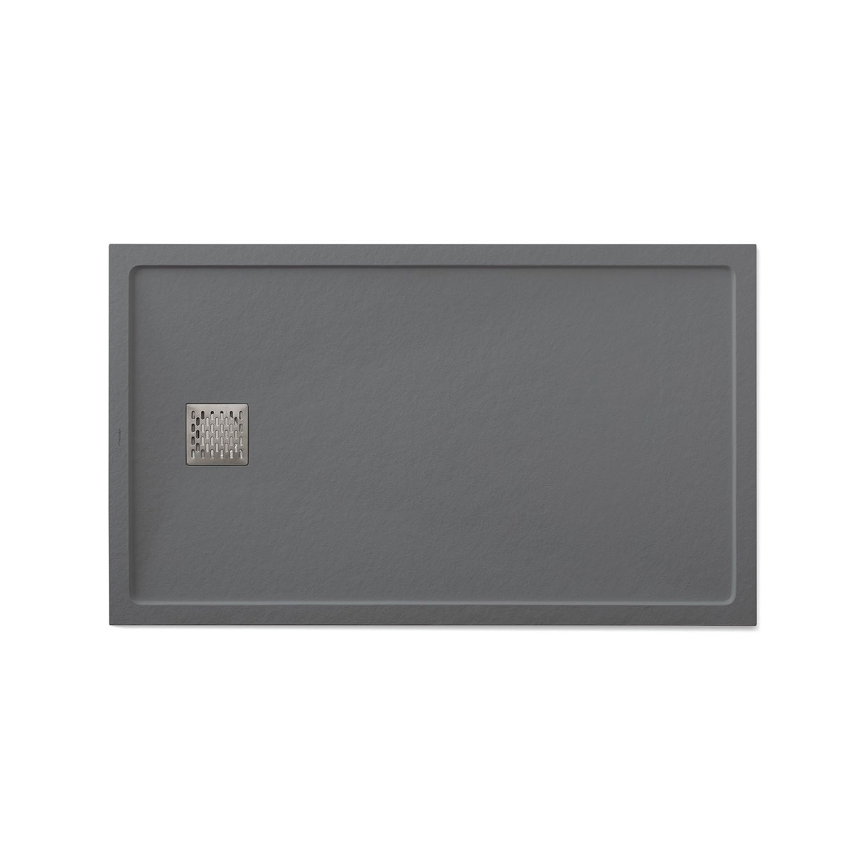 Foto de Plato de ducha rectangular 140x80 Ares Stone Nox Cemento