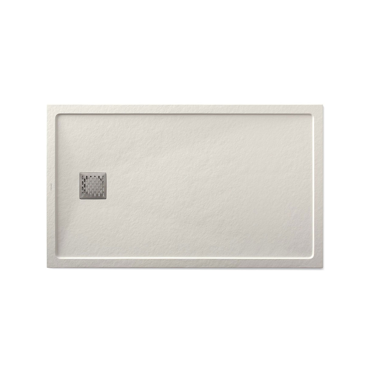 Foto da base de duche retangular 140x80 Ares Stone Nox bege