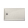 Foto da base de duche retangular 140x80 Ares Stone Nox bege