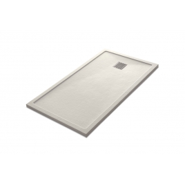 Plato de ducha rectangular 140x80 Ares Stone Nox Beige