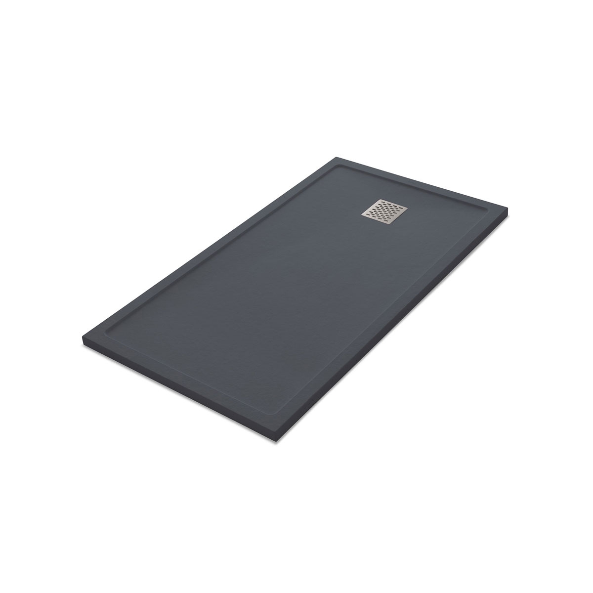 Rechteckige Duschschale 140x80 Ares Stone Nox Basalt - McBath