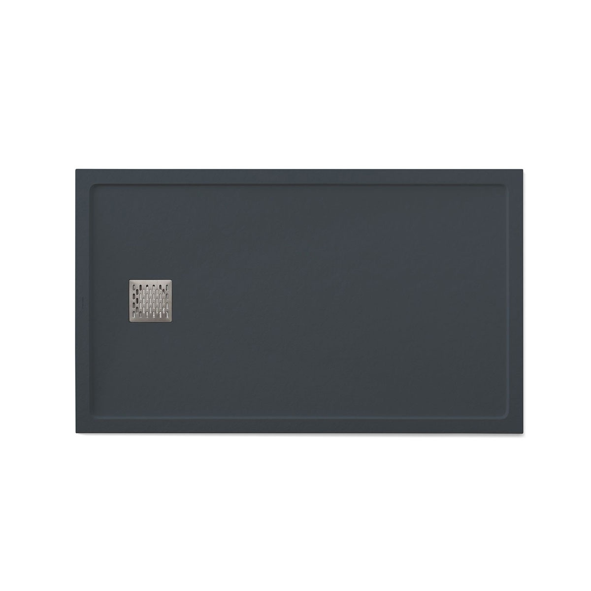 Foto des rechteckigen Duschschalens 140x80 Ares Stone Nox Anthrazit