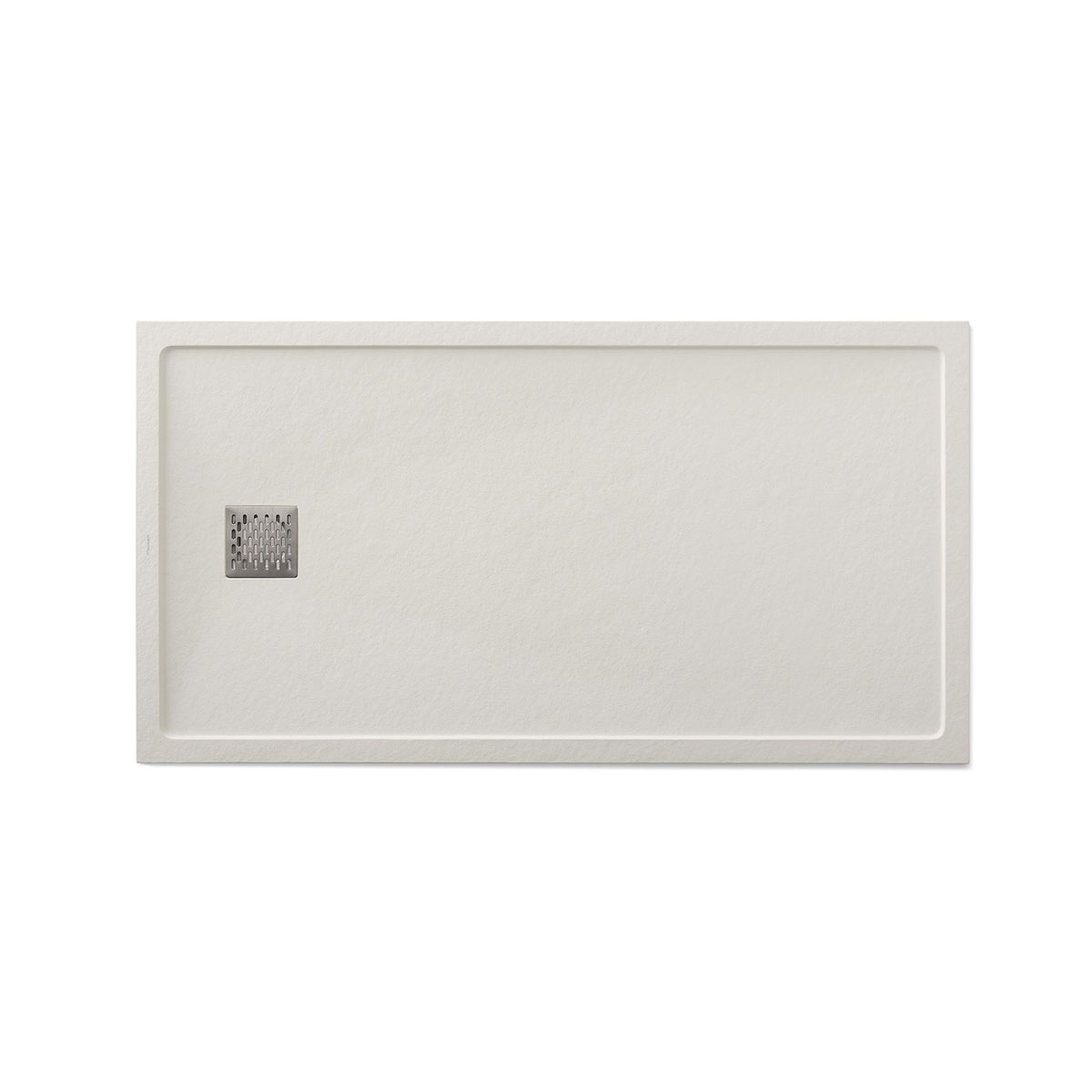 Foto de Plato de ducha rectangular 160x80 Ares Stone Nox Marfil