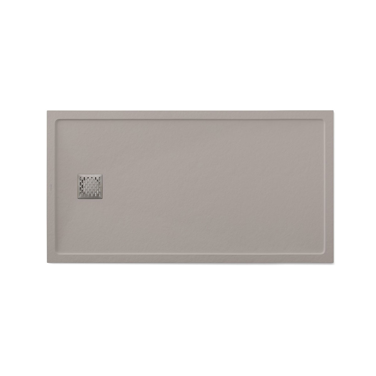 Foto de Plato de ducha rectangular 160x80 Ares Stone Nox Fango