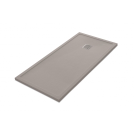 Receveur de douche rectangulaire 160x80 Ares Stone Nox Fango