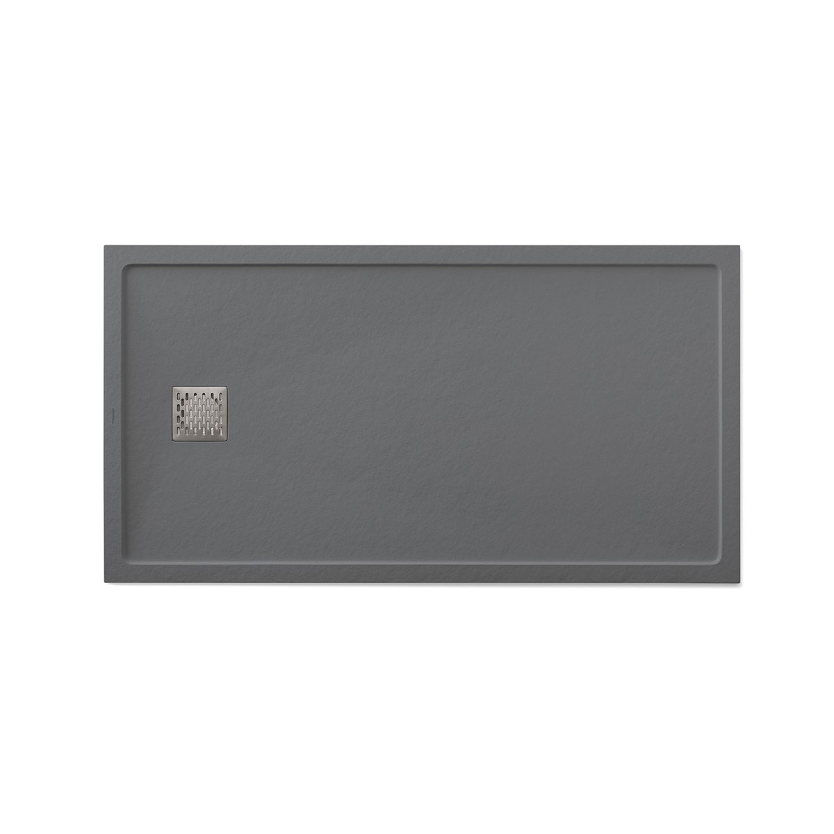 Photo of Rectangular shower tray 160x80 Ares Stone Nox Cement