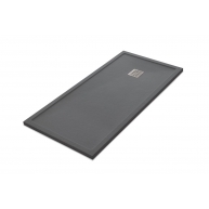Rectangular shower tray 160x80 Ares Stone Nox Cement - McBath