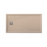 Foto de Plato de ducha rectangular 160x80 Ares Stone Nox Cappuccino