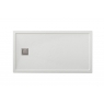 Foto da base de duche retangular 160x80 Ares Stone Nox Branco