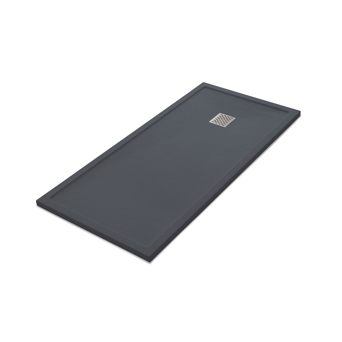 Base de duche retangular Ares Stone Nox Basalt 160x80 - McBath