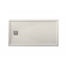 Foto de Plato de ducha rectangular 160x80 Ares Stone Nox Beige