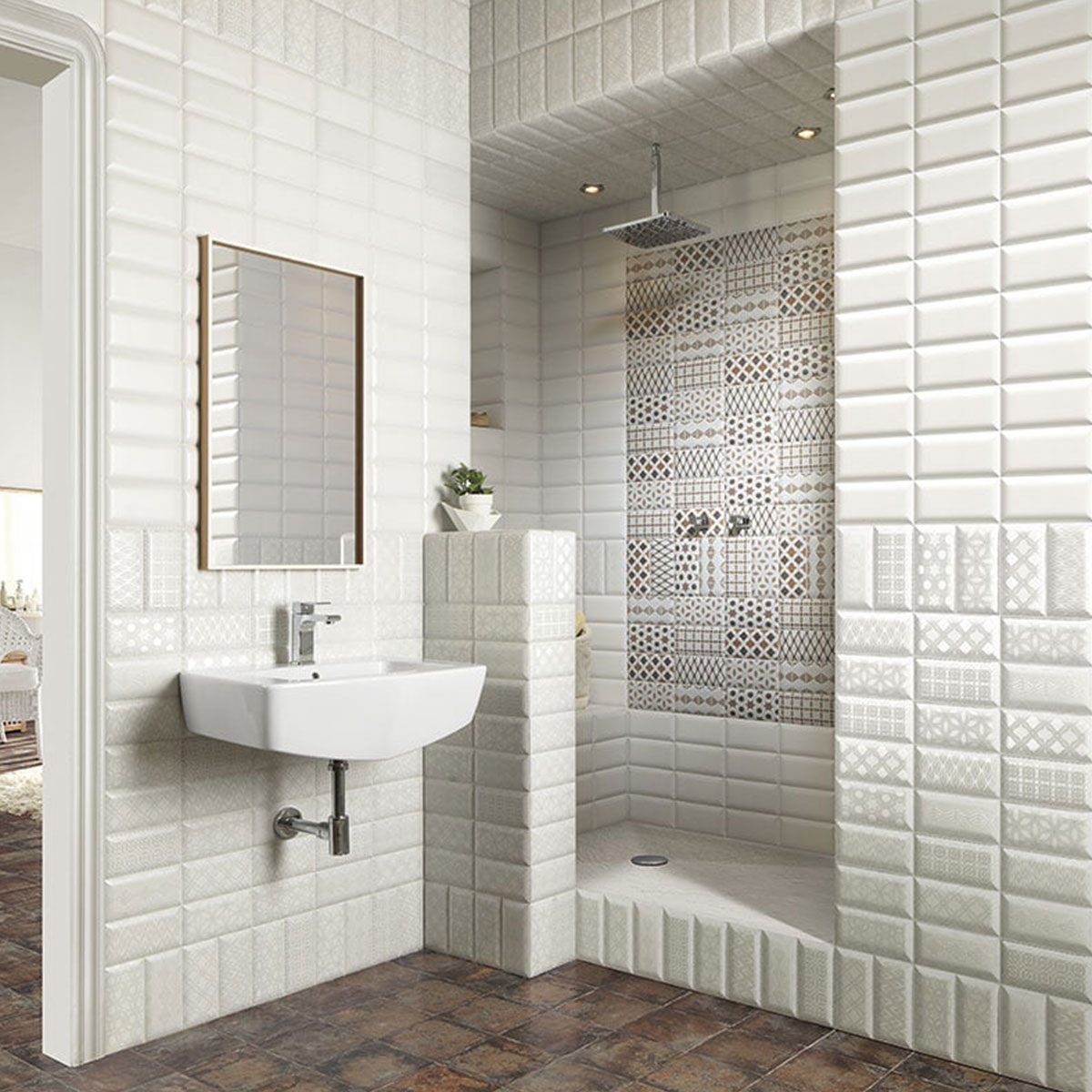 Luxor White 10x20 cm 