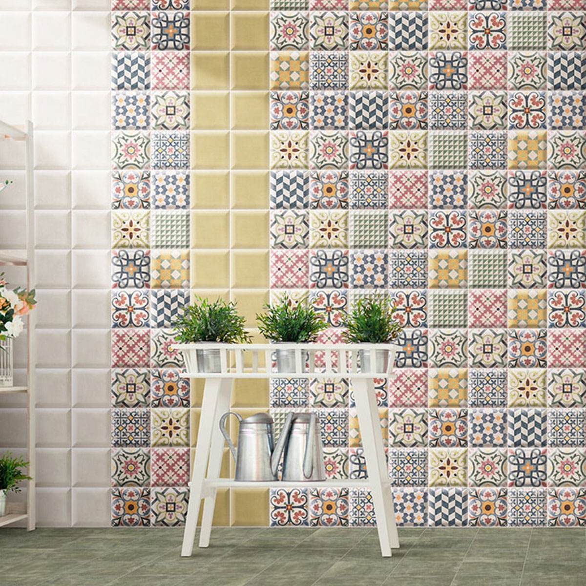 Small format cladding Mainzu - Bombato White 15x15 cm