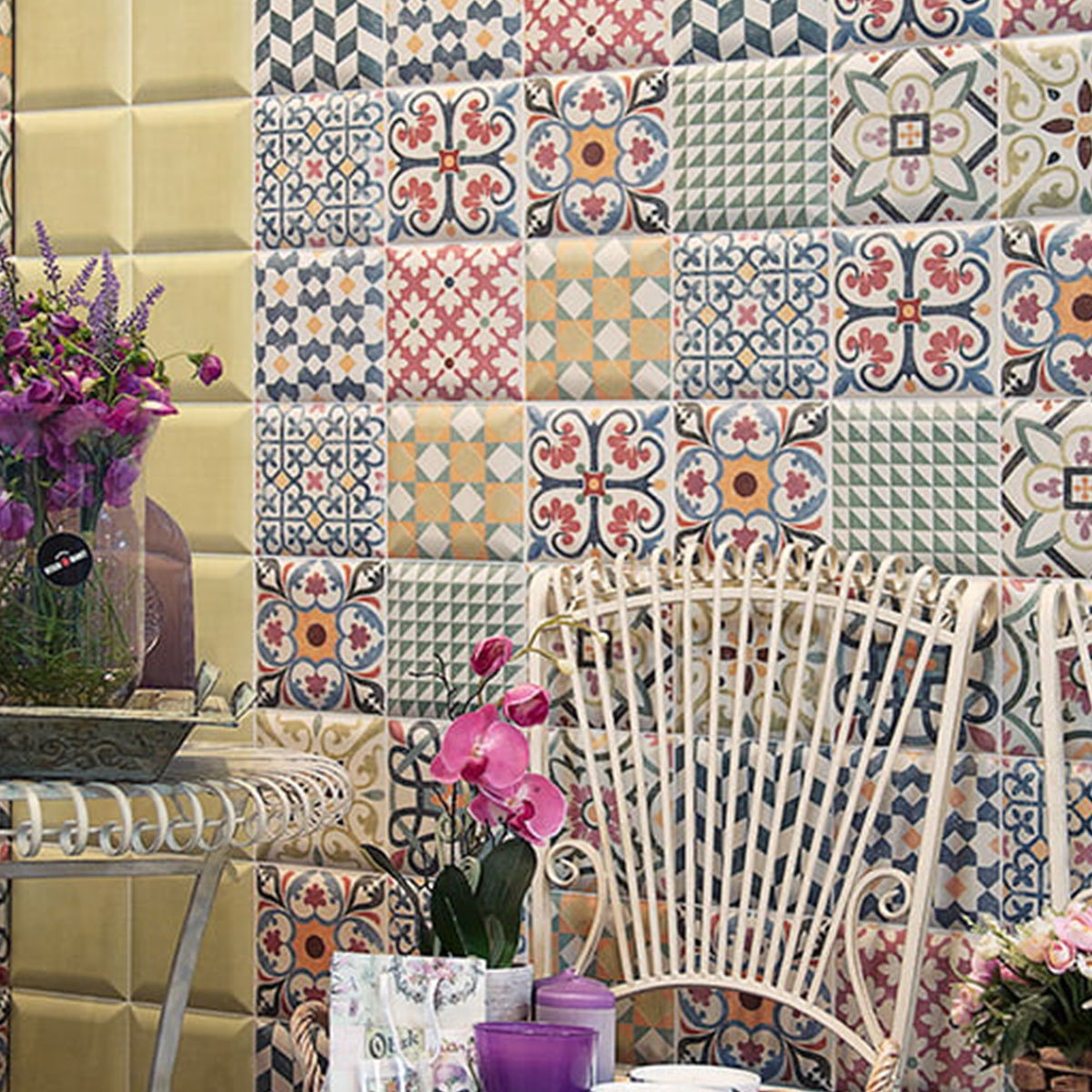 Bombato Vert 15x15 cm