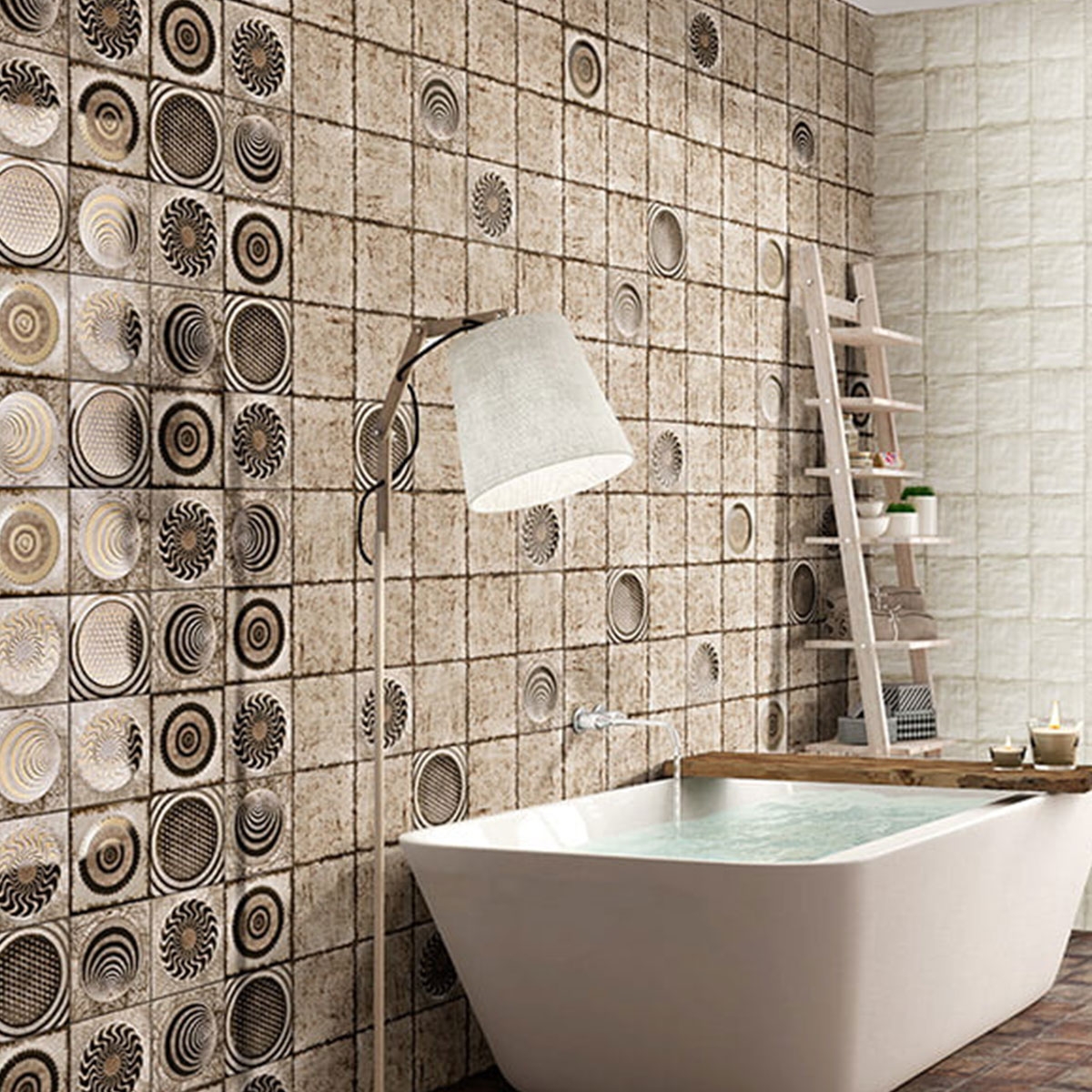 Photo de Shapes Cream 20x20 cm