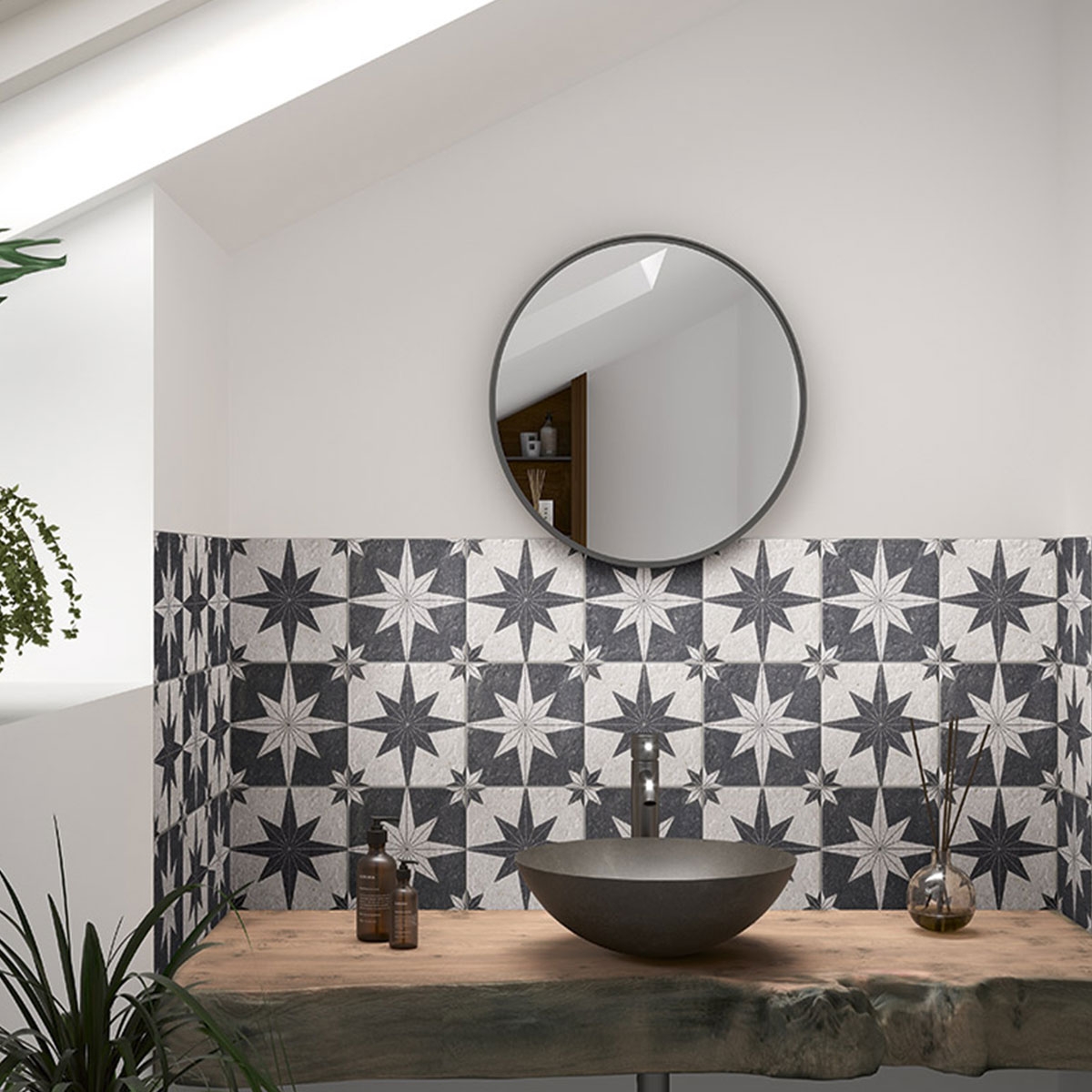 Bússola Branco 20x20 cm