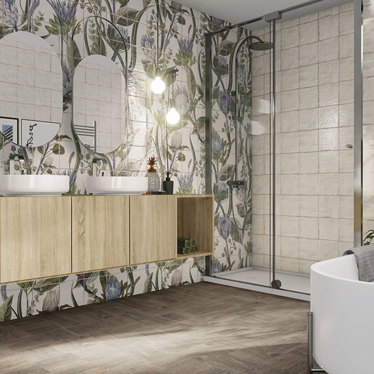 Photo of Protea Mural 120x120 cm