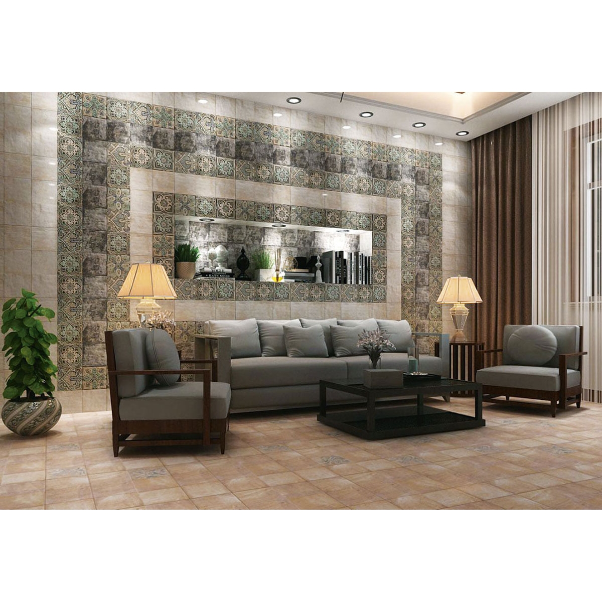 White Mandala 20x20 cm