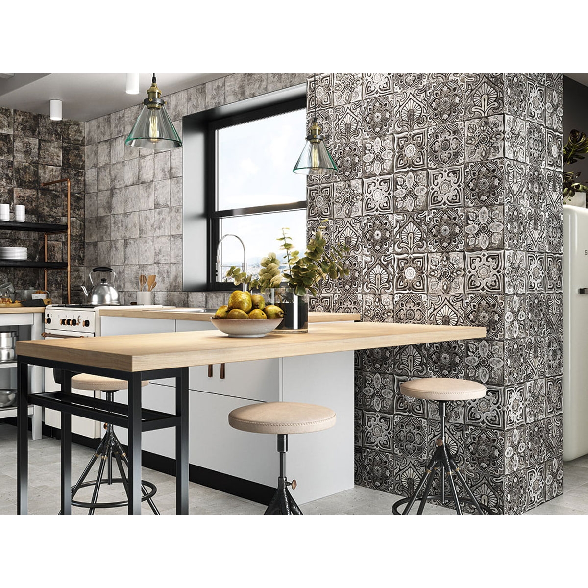 Mandala Noir 20x20 cm