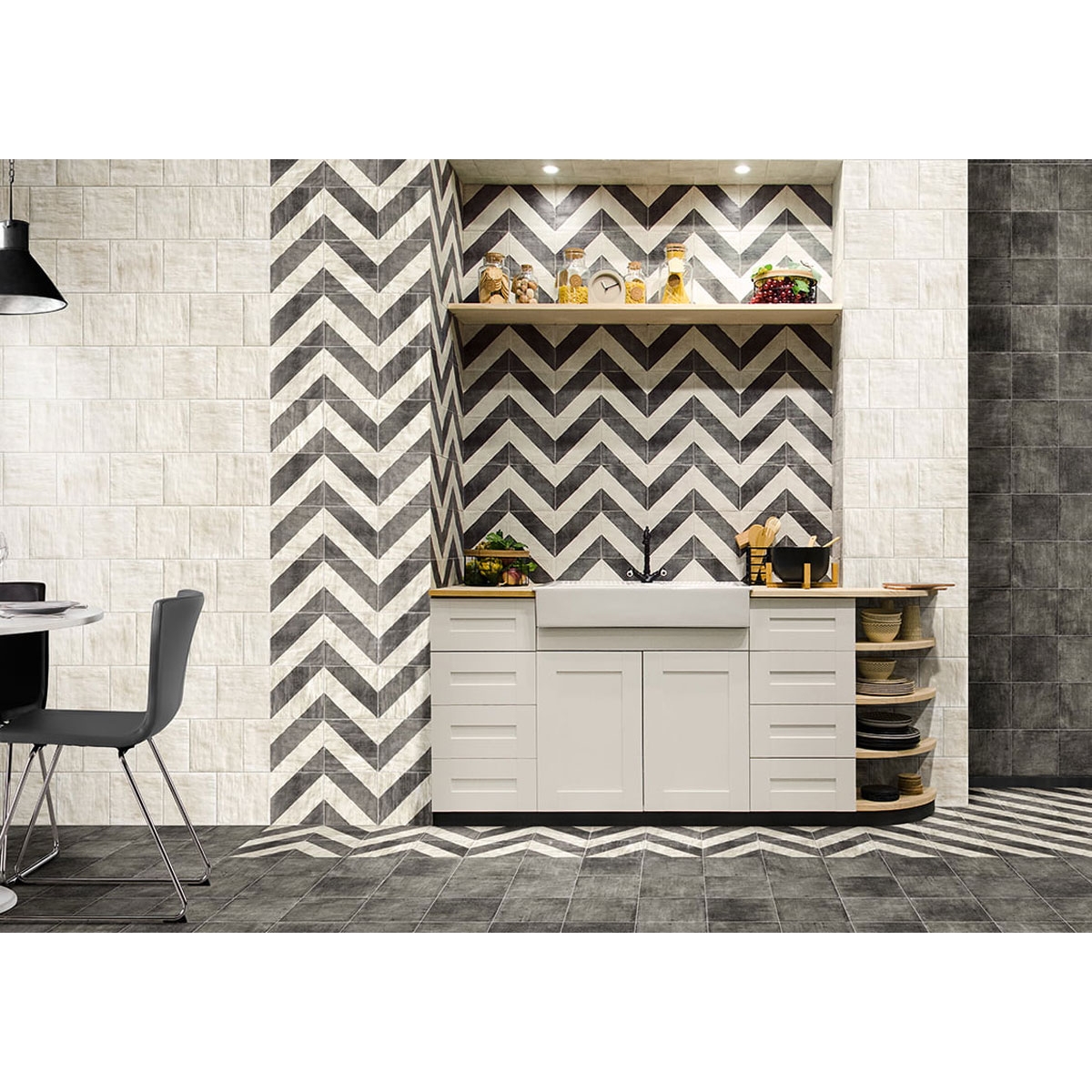 Mainzu - Tuscania Collection von Mainzu - Tuscania Black 20x20 cm