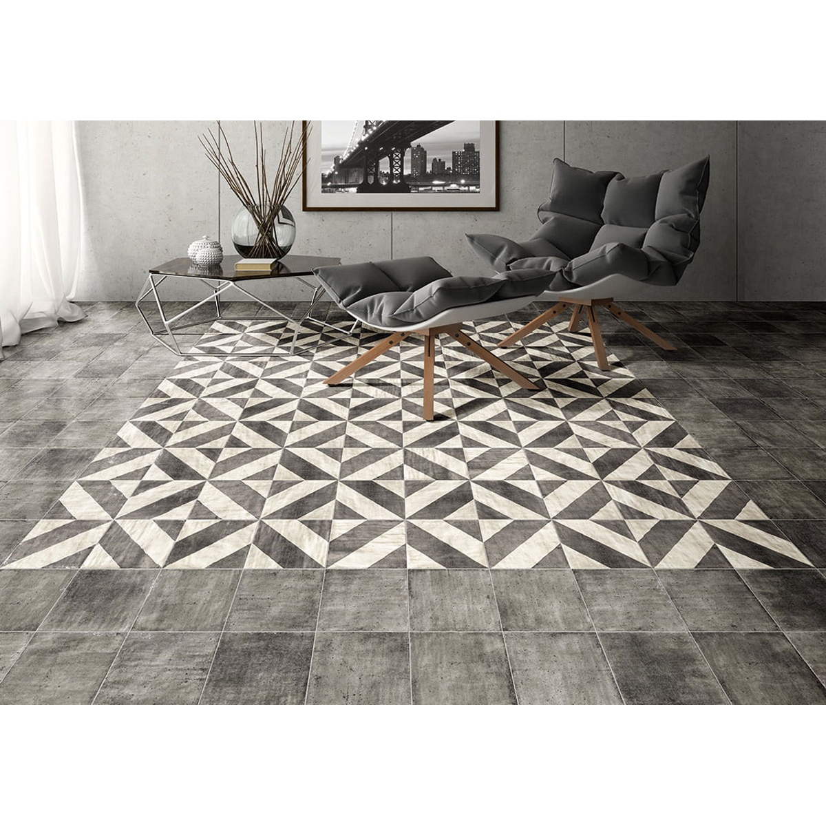 Bardage petit format - Collection Tuscania by Mainzu - Tuscania Noir 20x20 cm