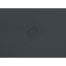 Photo of Rectangular shower tray 100x80 Coliseo Stone Nox Anthracite