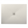 Bases de duche de resina - 100 x 80 cm Base de duche de resina - Base de duche retangular 100x80 Coliseo Stone Nox Bege