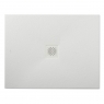 Resin Shower Trays - 100 x 80 cm Resin Shower Tray - Rectangular Shower Tray 100x80 Coliseo Stone Nox White