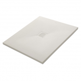 Receveur de douche rectangulaire 100x80 Coliseo Stone Nox Ivory