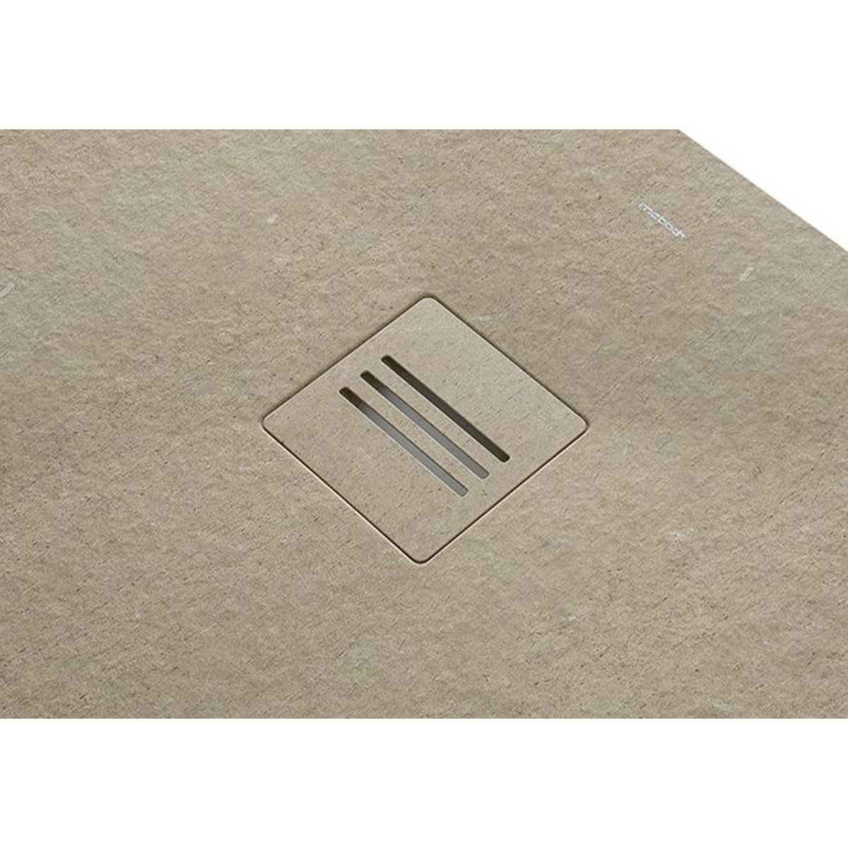 Foto da base de duche retangular 100x80 Mirage Travertine bege