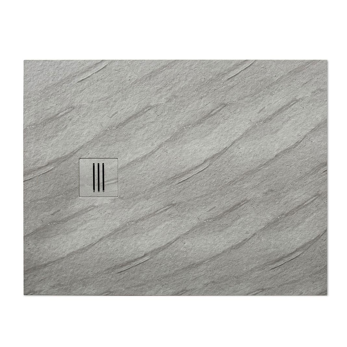 McBath - Base de duche retangular Mirage Travertine Gray 100x80