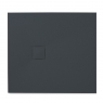 McBath - Rectangular shower tray 100x80 Zeus Vulcano Anthracite