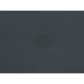 Foto de Plato de ducha rectangular 120x80 Coliseo Stone Nox Antracita