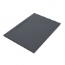 Base de duche retangular 120x80 Nova Stone Cover Basalto - McBath
