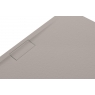 Foto von rechteckiger Duschschale 120x80 Nova Stone Cover Mud