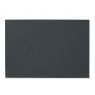 Photo of Rectangular shower tray 120x80 Zeus Vulcano Anthracite