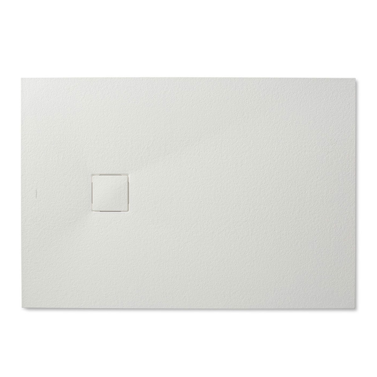 McBath - Plato de Ducha de Resina de 120 x 80 cm - Plato de ducha rectangular 120x80 Zeus Vulcano Blanco
