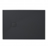 Resin Shower Trays - Resin Shower Tray 120 x 80 cm - Rectangular shower tray 120x80 Zeus Vulcano Graphite