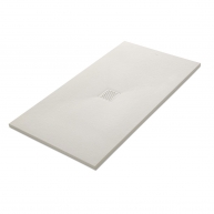 Plato de ducha rectangular 140x80 Coliseo Stone Nox Marfil - McBath