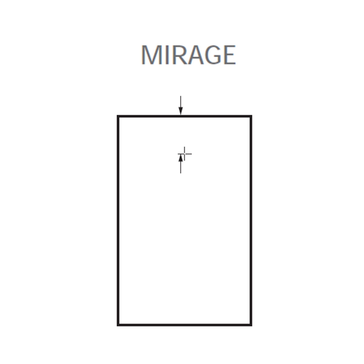 Bases de duche de resina McBath - Base de duche retangular 140x80 Mirage Calacatta Branco