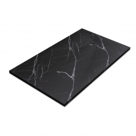 Mirage Marquina Schwarze rechteckige Duschwanne 140x80