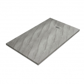 Base de duche retangular Mirage Travertine Gray 140x80